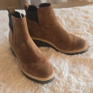 DV Dolce Vita Rielle wedge ankle boots Brown Suede